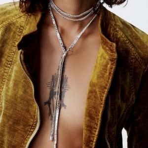 LABYRINTH CHOKER ROSE GOLD AND WHITE main image 1